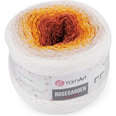 Bavlněná pletací příze Rosegarden 250 g, střední, 1 (307) krémová nejsvět.