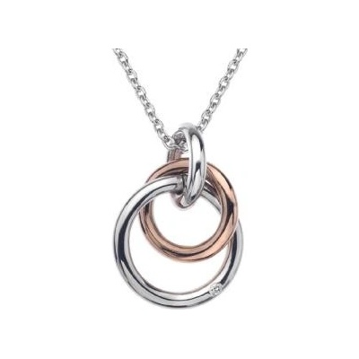 Hot Diamonds stříbrný přívěsek Eternity Rose Gold DP37305