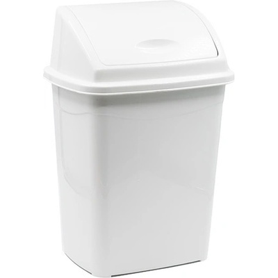 Бяло кошче с люлеещ капак 9л (1166/1)