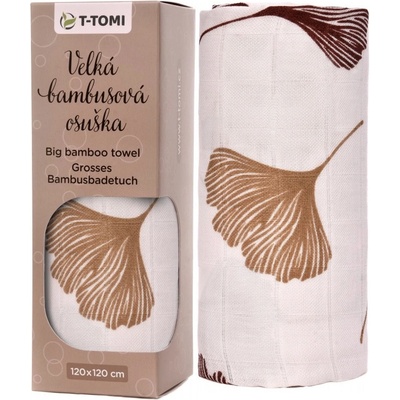 T-tomi Bio velká bambusová osuška ginkgo / ginkgo