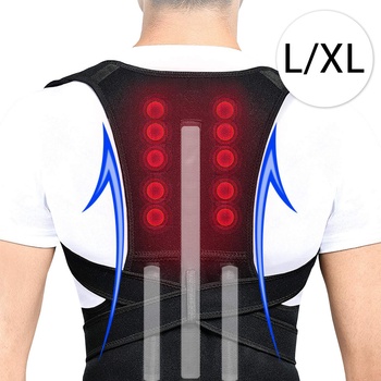 Real Doctors YA-65 Rovnací a podporný pás na chrbticu, čierna