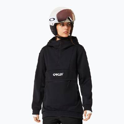 Дамски софтшел суитшърт Oakley TNP Nose Grab Softshell Hoodie blackout/white