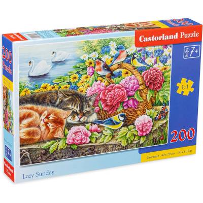 Castorland Пъзел Castorland от 200 части - Мързелив уикенд (B-222216)