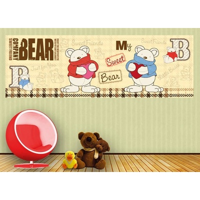 Dimex M-532 vliesová fototapeta na zeď Teddy bear rozměry 330 x 110 cm