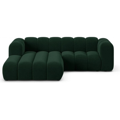 Micadoni Тъмнозелен ъглов диван (ляв ъгъл) Lupine - Micadoni Home (MIC_0LC_44_F1_LUPINE3)