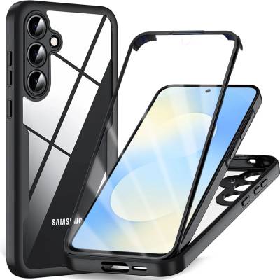 Techsuit Калъф за Samsung Galaxy S25 FE - Techsuit - ColorVerse 360 Series + Протектор за екран - Черен