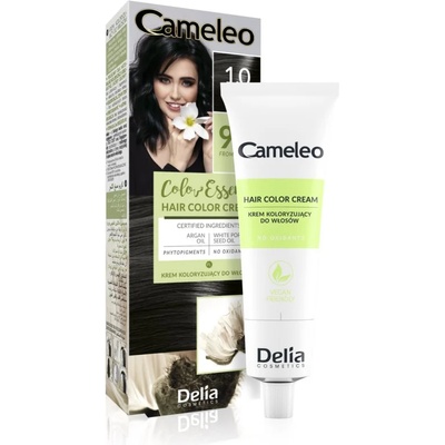 Delia Cosmetics Cameleo Color Essence боя за коса в туба цвят 1.0 Black 75 гр