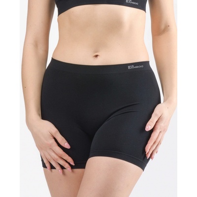 EcoBamboo Boxerky so stredne dlhou nohavičkou 03021P Čierna
