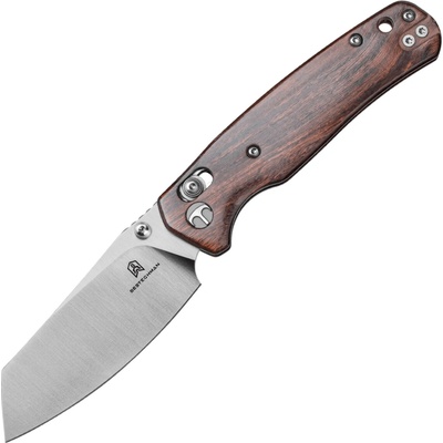 Bestechman CICADA'S WING 10Cr15MoV Satin with Desert Ironwood handle BMK06-W-3