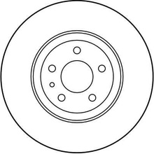 Brzdový kotouč TRW DF1749 - ALFA ROMEO 156, 147