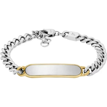 Fossil Elegantný oceľový bicolor náramok pre mužov JF04851998