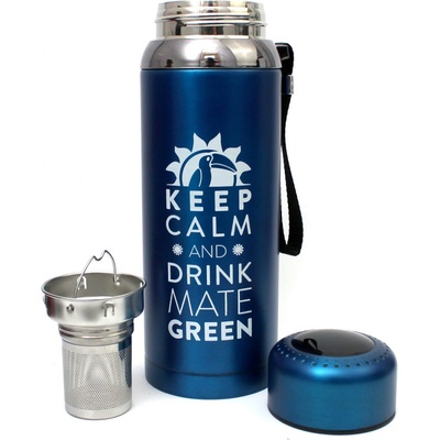 Mate Green Termoska so sitkom a displejom modrá 800 ml