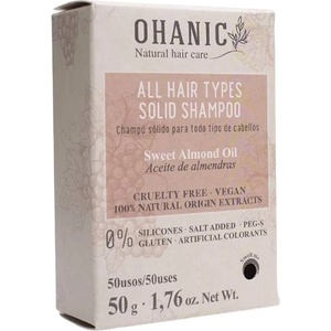 Ohanic Твърд шампоан за подхранване и блясък, 50 g - ozone