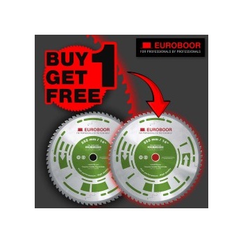Image 1 of Euroboor Промоция 2 за 1: Циркулярен диск 355 mm (25.4) 66T (x2.4) за стомана и алуминий (130.355/66M PROMO)