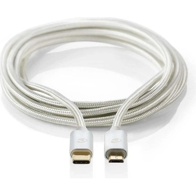 Nedis CCTB60650AL30 USB 2.0, Typ-C Zástrčka - Micro B Zástrčka, 3m