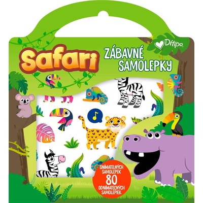 Zábavné samolepky safari