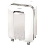 Fellowes Шредер Fellowes Powershred LX201, до 12 листа А4, раздробява карти/хартия/телчета/кламери, Jam Proof технология, Intellibar, SafeSense, кошче за отпадъци с обем 22 литра, бял (5050101-WHITE)