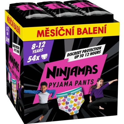 NINJAMAS Pyjama Pants pro dívky 8-12 let 54 ks