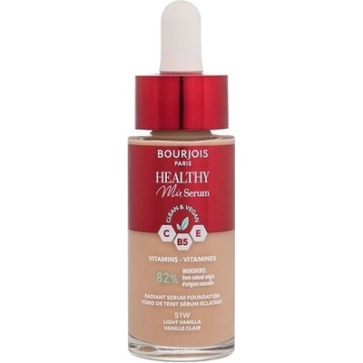 Bourjois Paris Healthy Mix Clean & Vegan Serum Foundation 51 Light Vanilla 30 ml