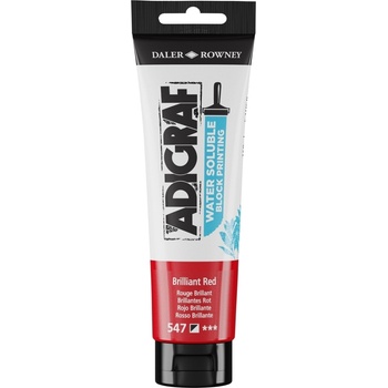 Daler Rowney Adigraf Block Printing Water Soluble Colour Боя за линогравюра Brilliant Red 150 ml (185150547)