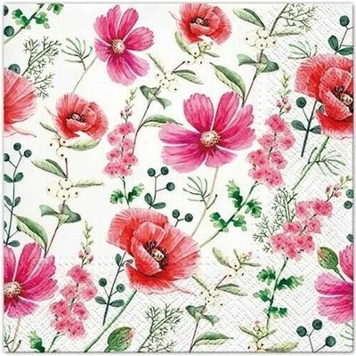 TaT ubrousky Raspberry Flower 33x33cm