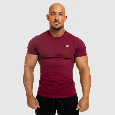 Iron Aesthetics pánske Fitness tričko Standard bordové
