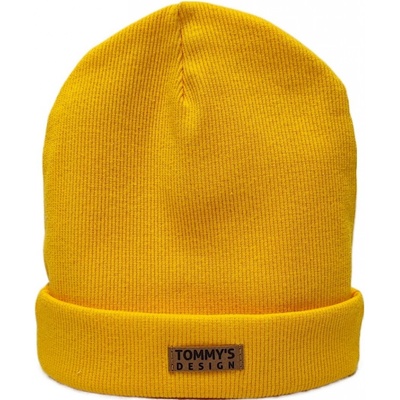 Tommy's design žebrovaná čepice žlutá kari
