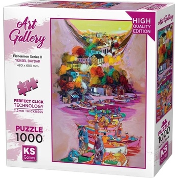 KS Games Пъзел KS Games от 1000 части - Серия рибари II (20686)