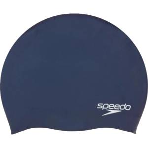 Speedo Plavecká čepička speedo plain moulded silicone cap тъмно