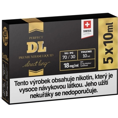 JustVape nikotinový booster DL VG70/PG30 18mg 5x10ml – Zboží Mobilmania