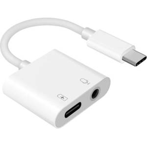 Mobilly адаптер 3, 5 мм жак и USB-C с поддръжка на зареждане за Samsung Galaxy S23/S22/S21/S20/Note20 (XXX)