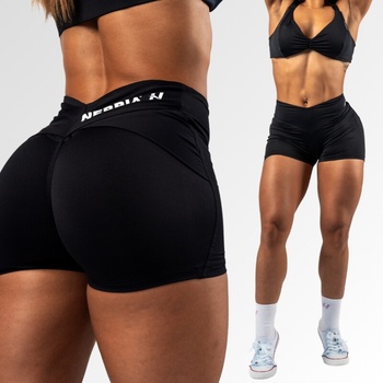 Nebbia Tvarujúce šortky s V-shaped pásom STRONG BEAUTY 428 black