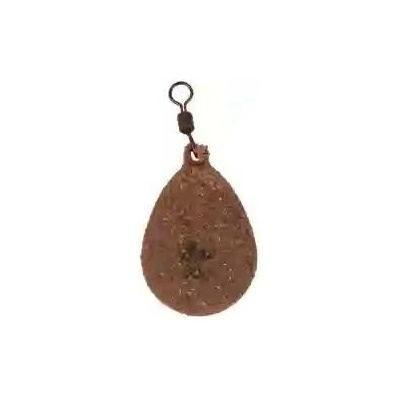 KORDA - Olověná zátěž textured flat pear swivel 2,5 oz 70 g