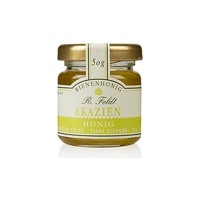 Rüdiger Feldt Imkerei + Bienenprodukte Akátový med barva champagne tekutý jemný-sladký 50 g