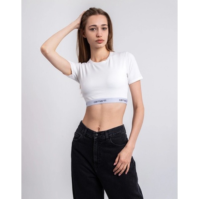 Carhartt WIP Script Crop Top WMS bílá
