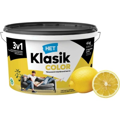 HET Klasik Color 3v1 - 8kg, KC0618 Žlutý citronový