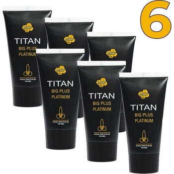 6 x Titan gel - Титан гел платинум за уголемяване на пениса