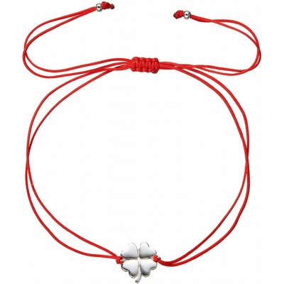 Pavona Červený kabala náramek se čtyřlístkem 13047.3 red