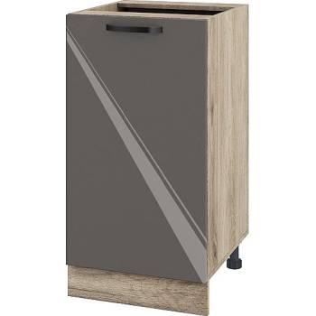 ИРИМ Долен кухненски шкаф Сити АРФ-Антрацит гланц-05-28 45 см