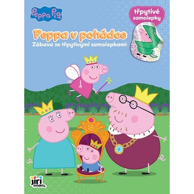 Zábava se třpytivými samolepkami prasátko peppa