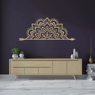 SENTOP | Dřevěná mandala na zeď – Elegantní dekorace na strnu | SENTOP PR0492