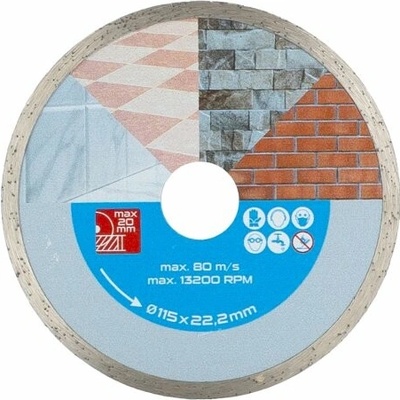 LEVIOR kotúč diamantový 115mm DIAMANT plný