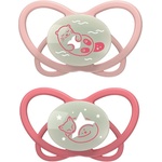 NIP Бебешка залъгалка NIP Green - My Butterfly Night, 5-18 м, 2 броя, розови (4000821426207) - baby