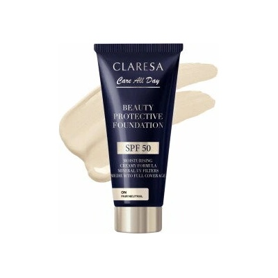 Claresa Beauty Protective Foundation SPF50 hydratačný make-up fair neutral 0N 30 ml