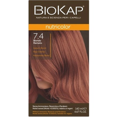 Biokap NutriColor barva na vlasy Měděný blond 7.4