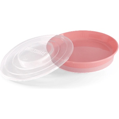 Чиния с 3 отделения и капак Twistshake 6+ м Pink (7350083121592)