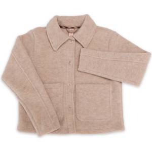 Engel Дамско вълнено яке Engel Women's Cropped Jacket Wool jacket - Sand Melange - размер 42/44 (EU) (105-4631-0214)
