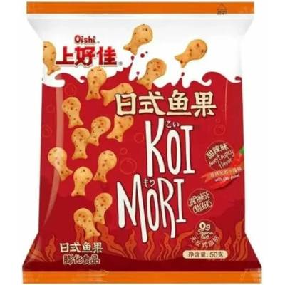 Oishi Sweet & Spicy Japanese Fish Cracker 50 g