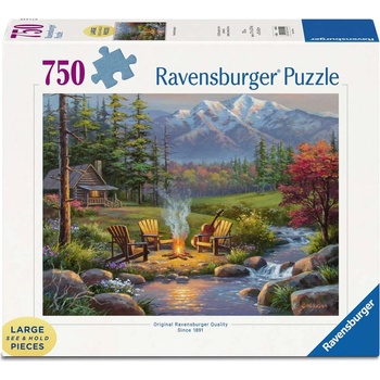 Ravensburger Пъзел Ravensburger от 750 XXL части - Всекидневна край реката (7016445)
