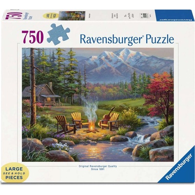 Ravensburger Пъзел Ravensburger от 750 XXL части - Всекидневна край реката (7016445)